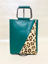 画像をギャラリービューアに読み込む, Rak:M ラクエム ハラココンビハンドルバッグ(牛革×レオパード) LHB-002