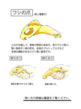 画像をギャラリービューアに読み込む, ワシの爪　
